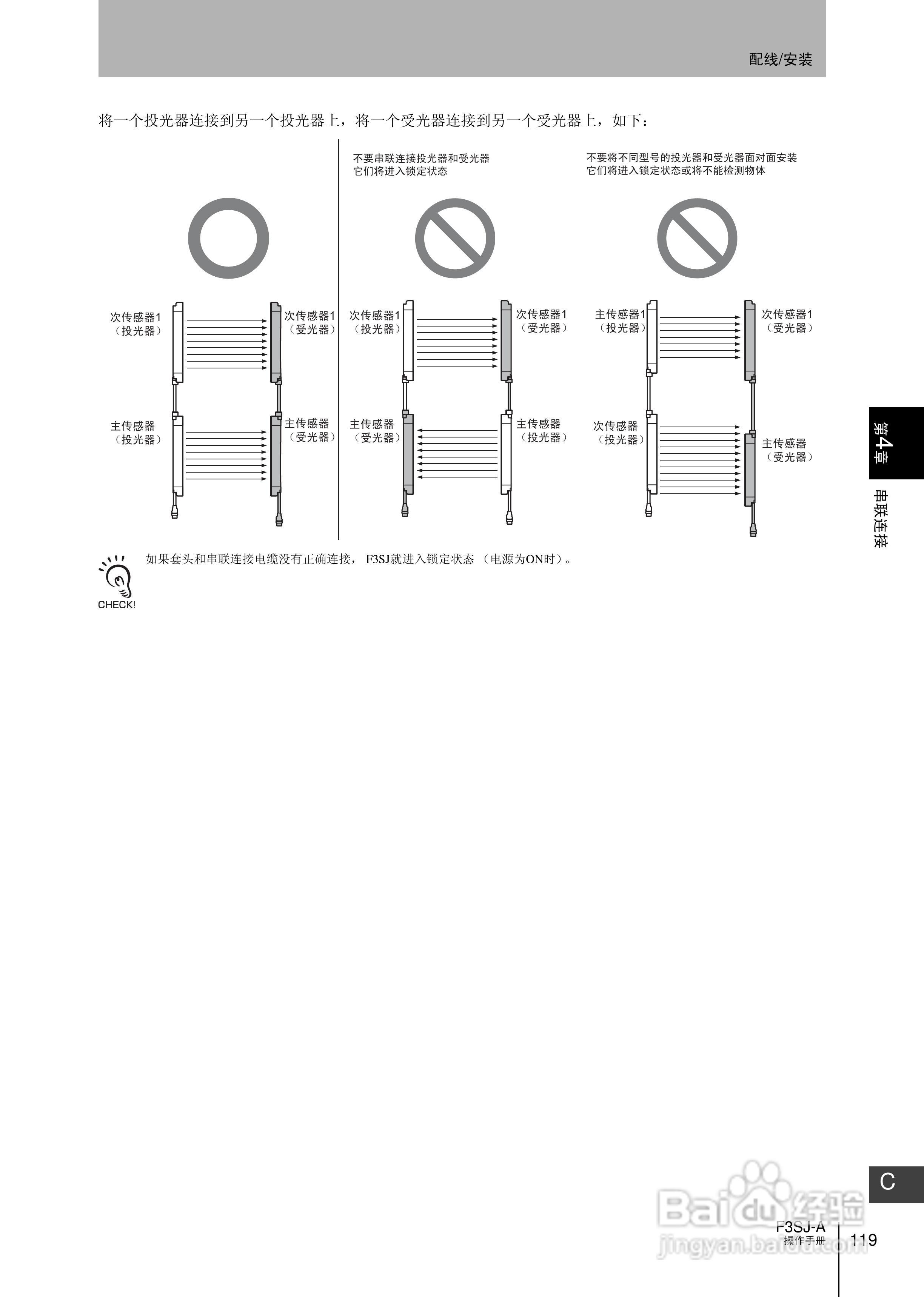 欧姆龙 F3SJ-A P系列安全光幕操作手册:[14]