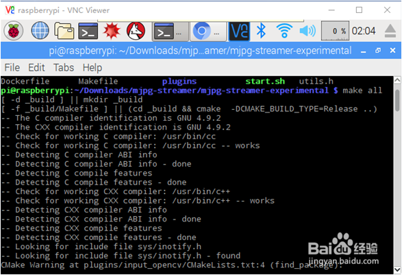 树莓派3B + Pi摄像头+mjpg-streamer