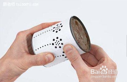 铁罐制作清新小烛台