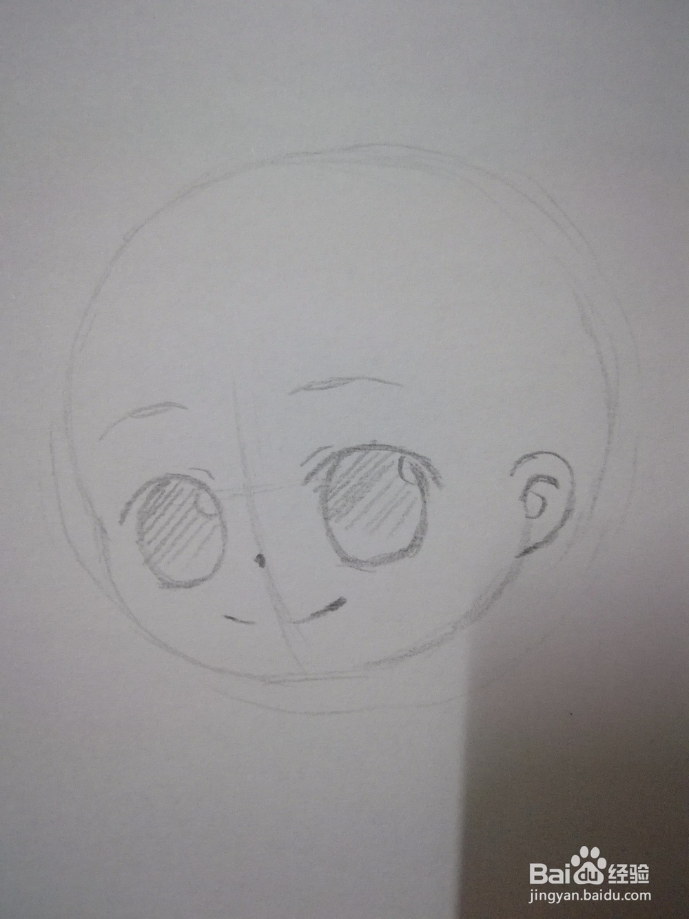 怎么画半侧面动漫人物头部和五官线稿
