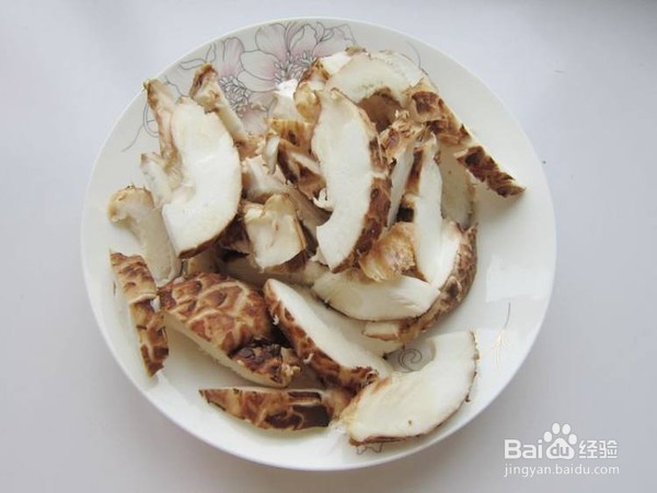 家常青椒花菇炒肉丝的制作方法
