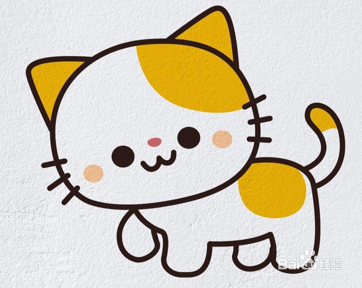 可爱的小猫怎么画