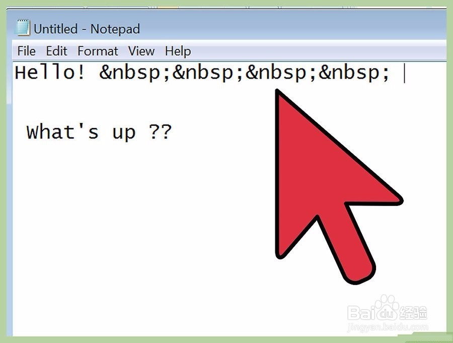 如何在HTML中加入空格