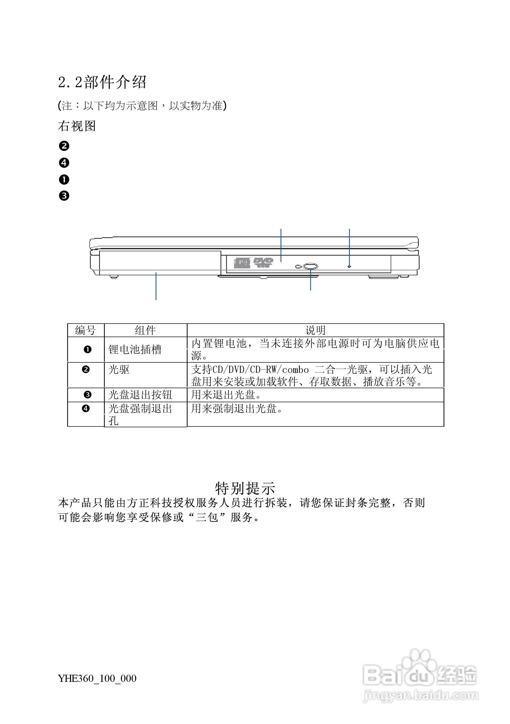 Founder方正颐和E360笔记本电脑使用说明书:[2]