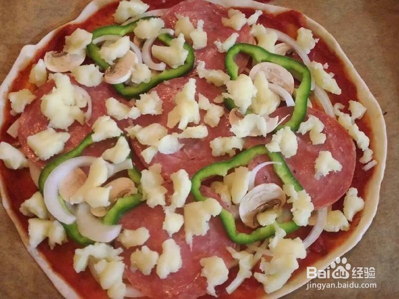 薄脆义式腊肠披萨