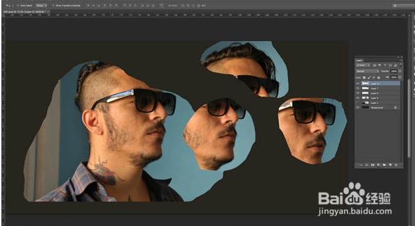 PS与AI结合把人物转为低多边形肖像