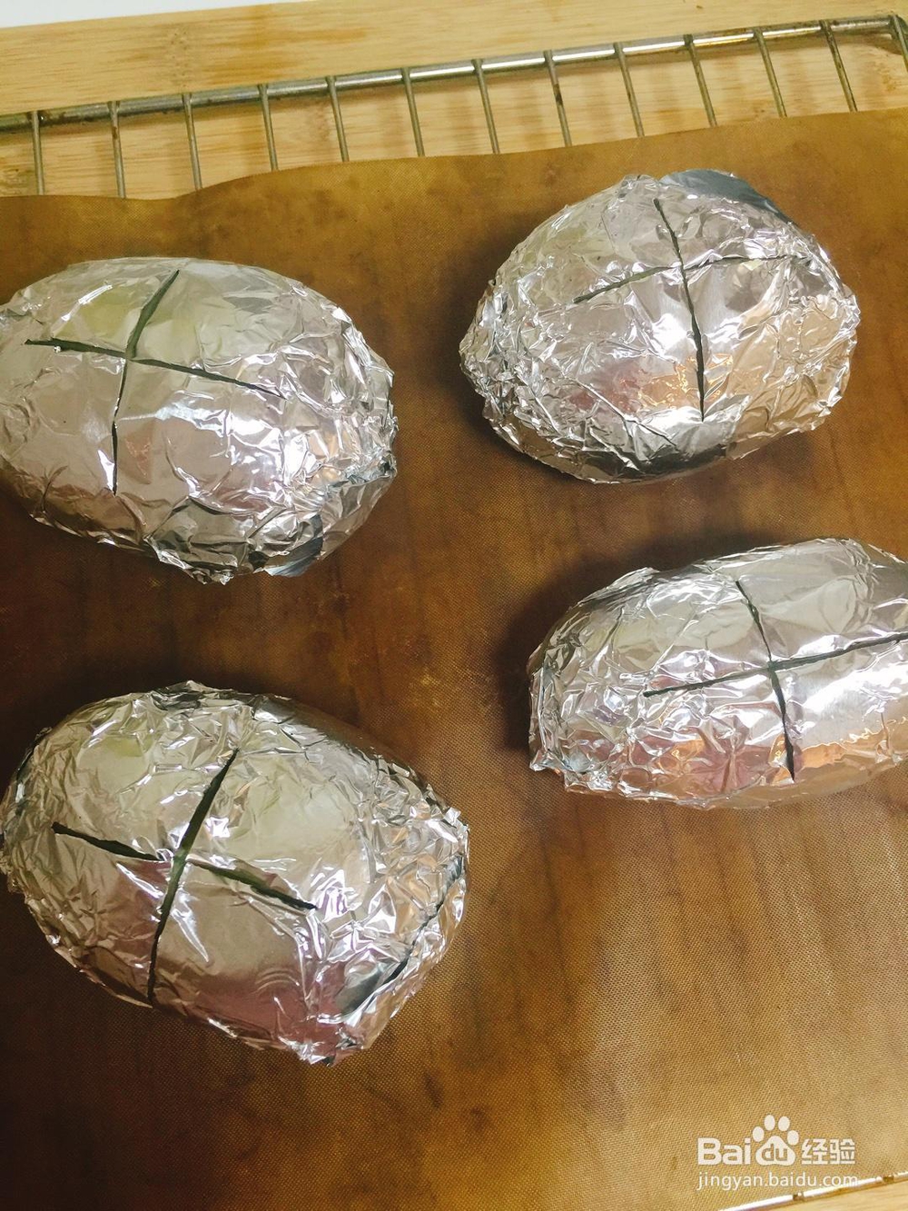 新手适合做的培根芝士烤土豆