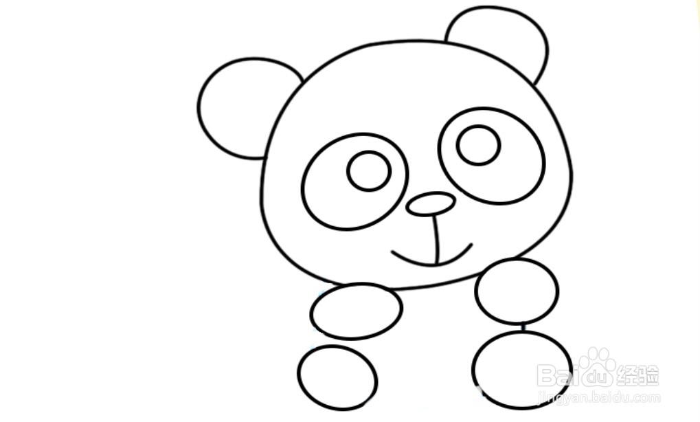 熊猫的简笔画怎么画