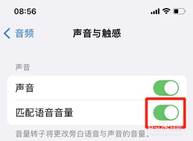 iphone如何开启匹配语音音量功能