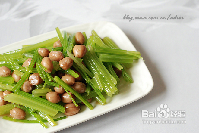 【芹菜花生米】清香爽口的降压菜