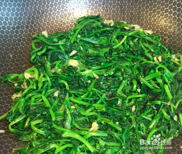 蒜蓉炒豌豆苗的做法