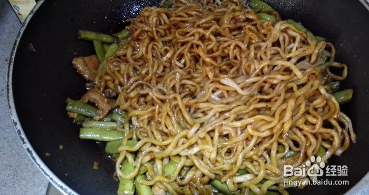豆角焖面的做法