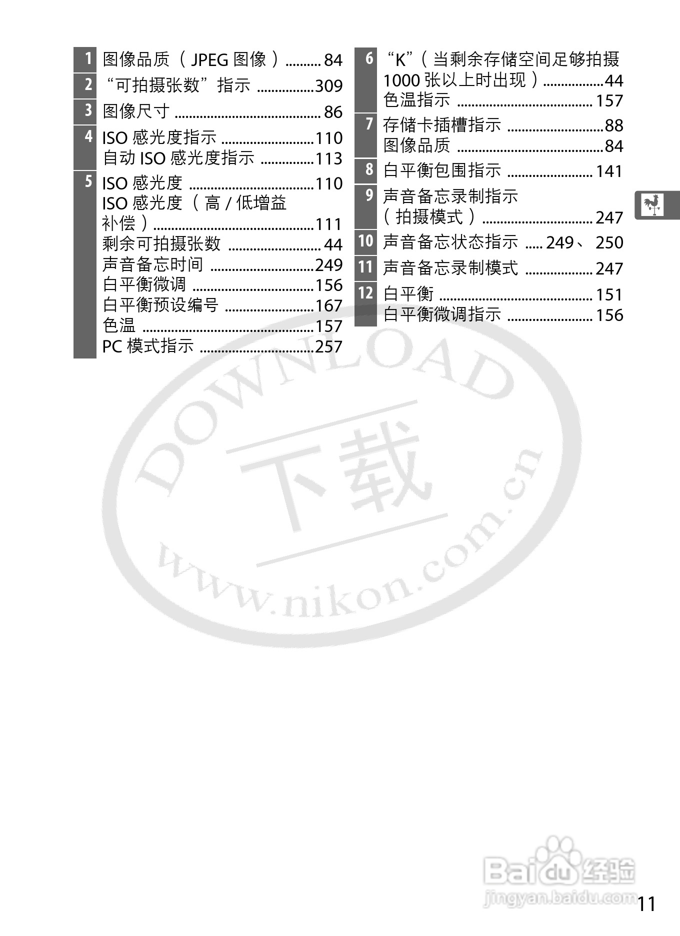 尼康D3S数码相机使用说明书:[5]