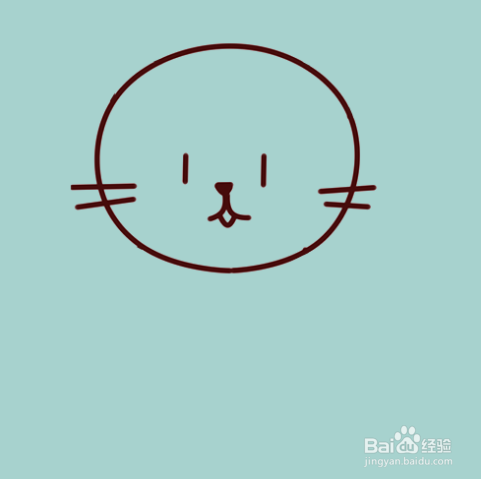 如何手工画小猫的简笔画?