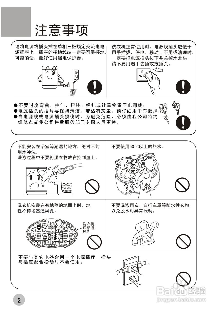 海尔双桶洗衣机XPB25-0623S型使用说明书