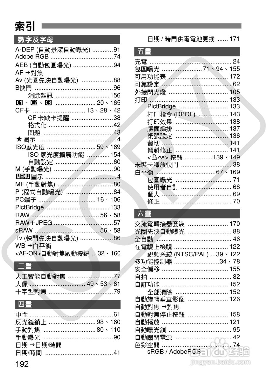 CANON EOS40D相机使用说明书:[20]