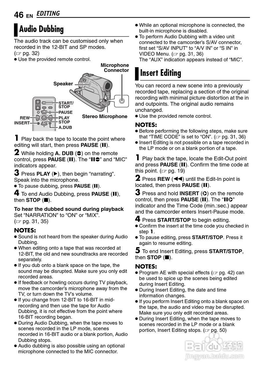 JVC GR-D290摄像机说明书:[5]