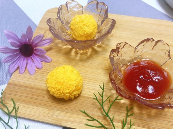 拉丝芝士土豆球