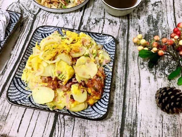 火腿鸡蛋煎土豆