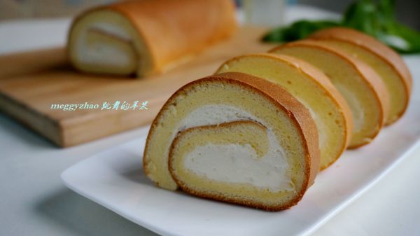 奶油戚风蛋糕卷