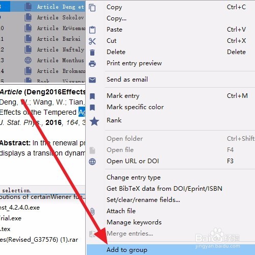 jabref使用教程设置分组
