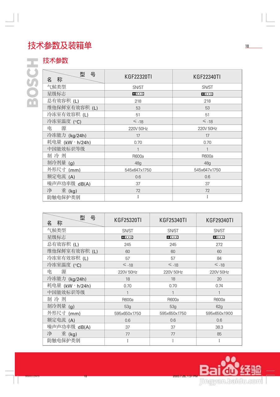 博世KGF29340TI冰箱使用说明书:[2]