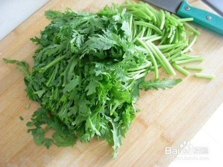 三文治清炒茼蒿