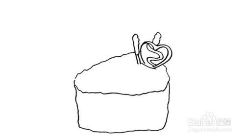 甜品蛋糕儿童卡通简笔画教程