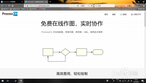 网页在线设计流程图