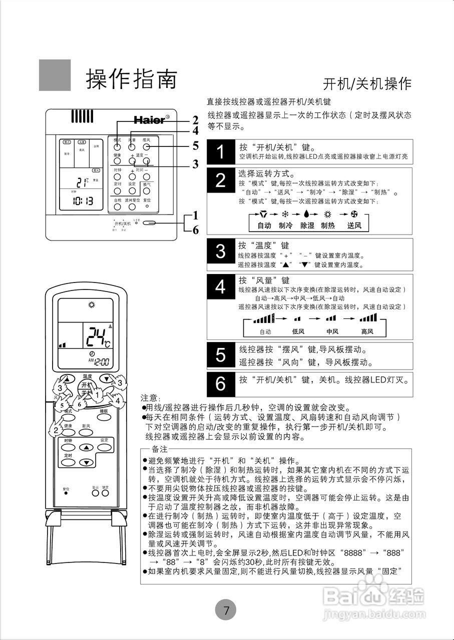 海尔KMR(d)-140E/(M)空调使用说明书:[1]
