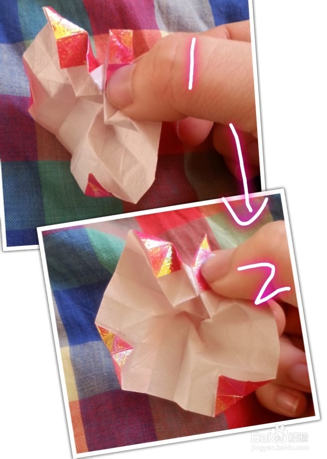 纸玫瑰的折法,节日礼物的不二法宝