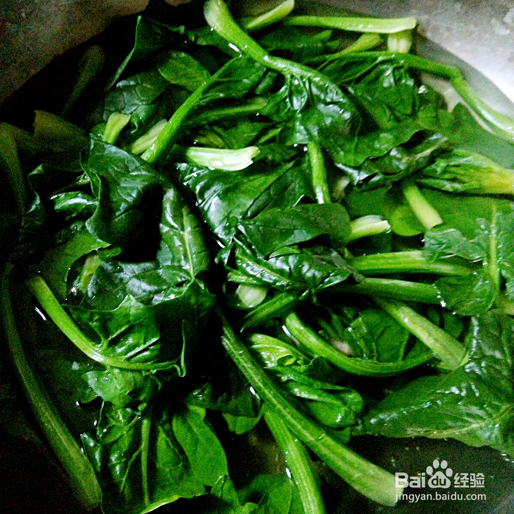 怎么吃都不腻的花生酱拌菠菜