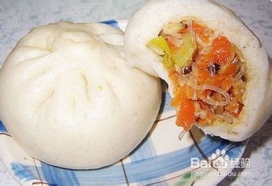胡萝卜粉丝素包子的做法