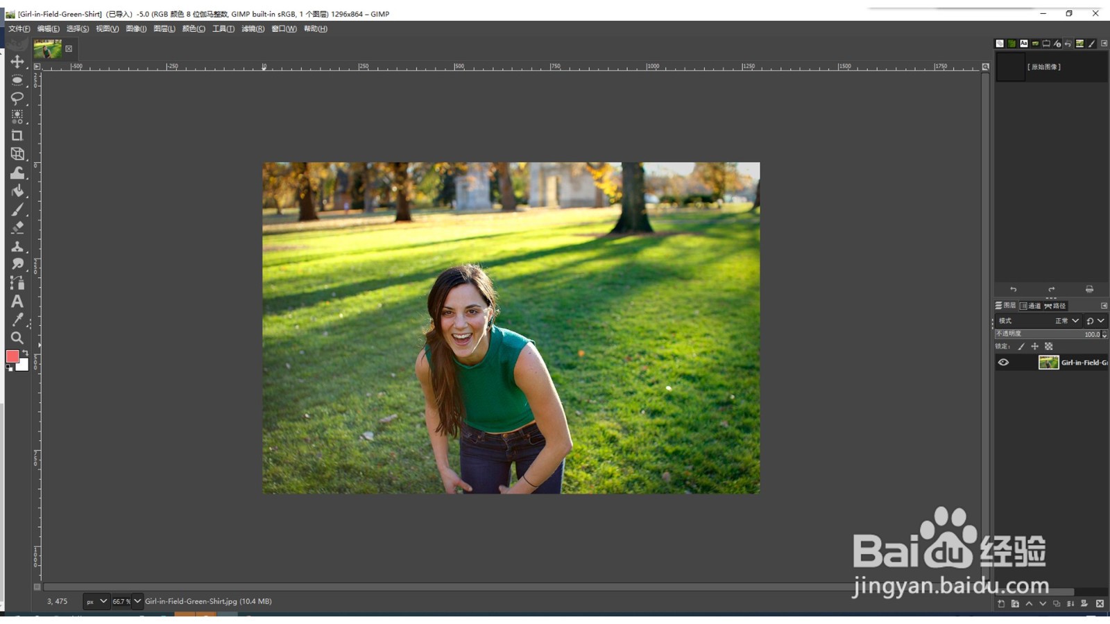 GIMP如何为图像创建老照片效果