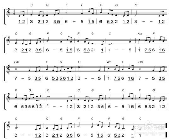 适合半音阶口琴的曲子（附曲谱）