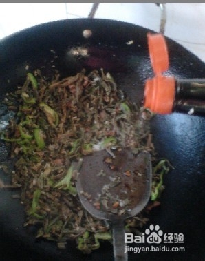 教你做肉末炒枯豆角