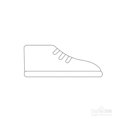 如何画帆布鞋简笔画
