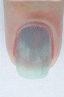 蓝色雪花美甲教程