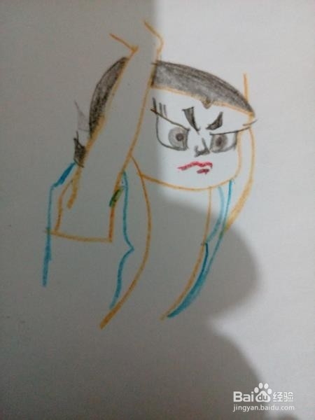 彩笔画葫芦娃