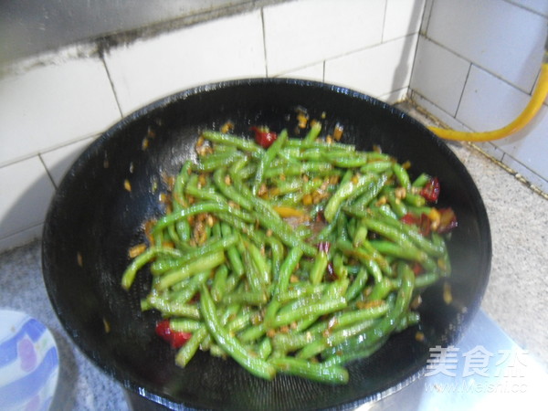 肉末炒架豆的做法