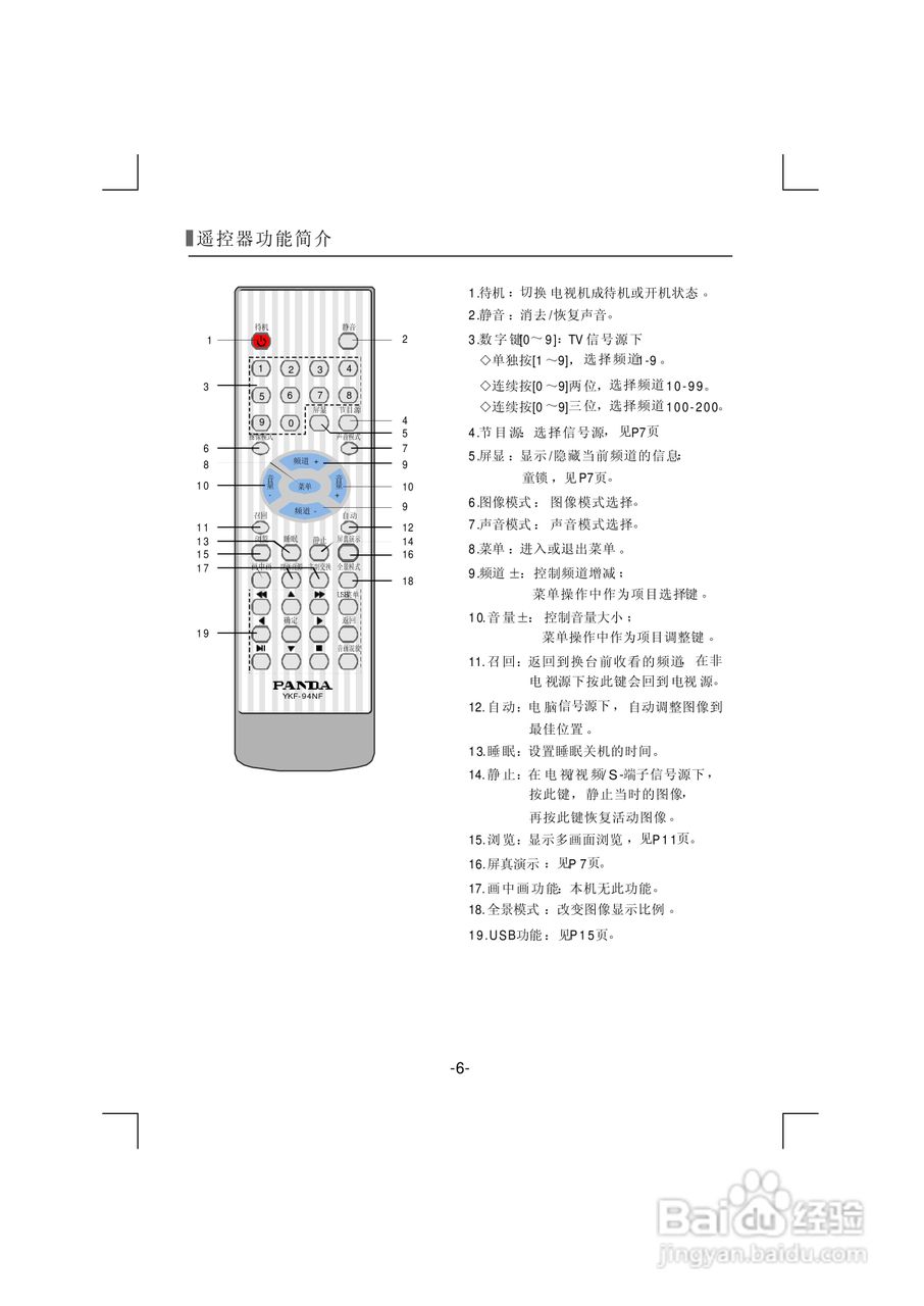 熊猫电子L32A915UI（J）液晶彩色电视机说明书:[1]