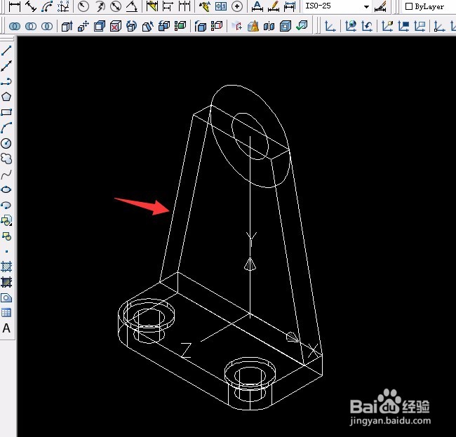 CAD实例 第38课 三维实体差集运算应用（二）