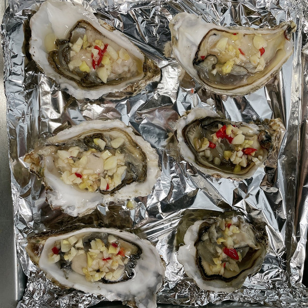 无盐蒜蓉烤生蚝