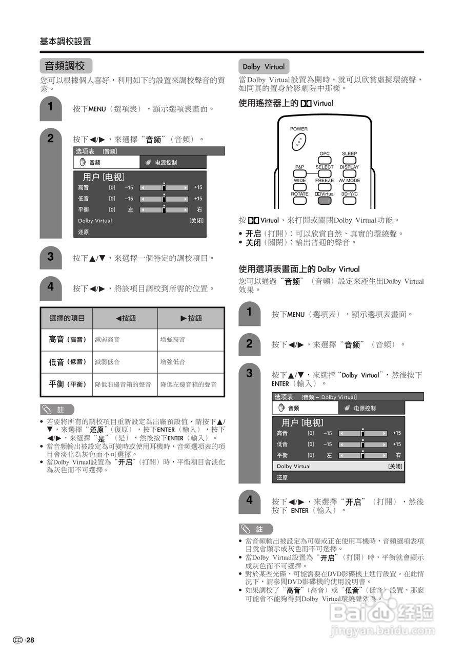 声宝LC-26GA5H型液晶电视机说明书:[3]
