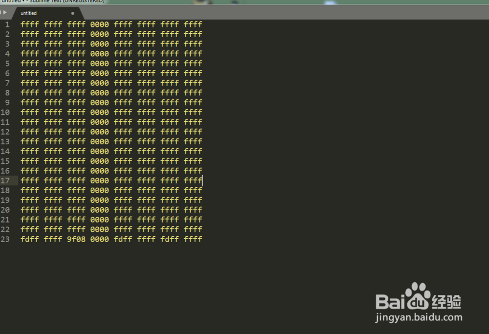 Sublime Text怎么批量操作有规律的数据