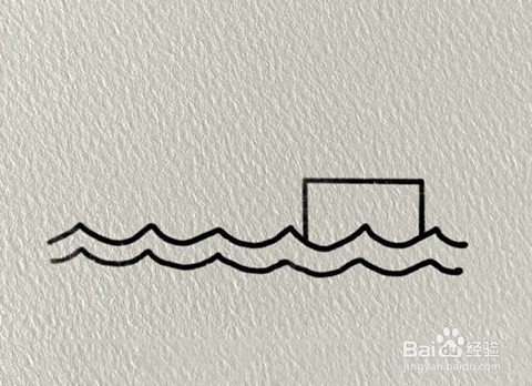 海上的灯塔风景简笔画教程