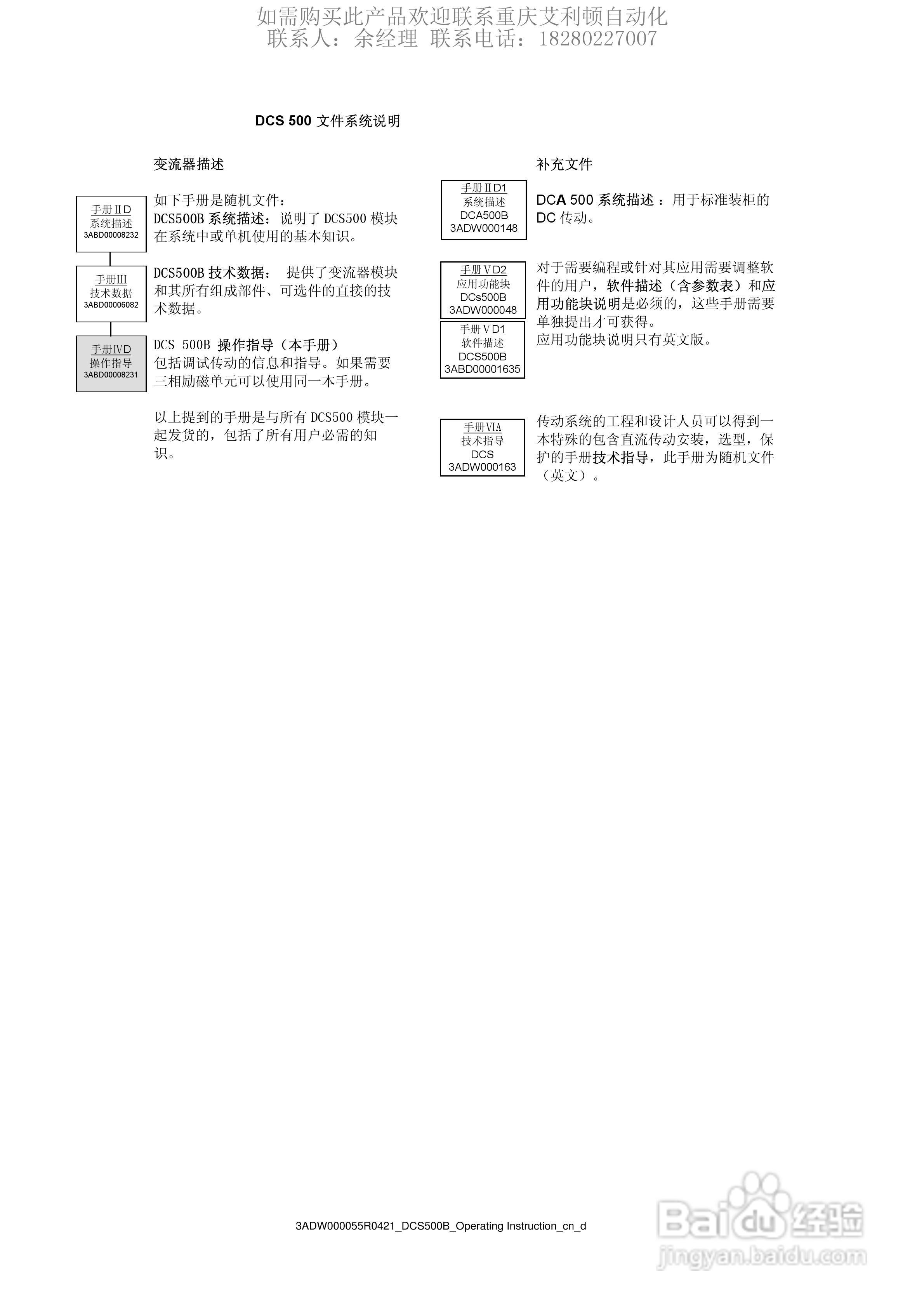 ABB DSC DCF DCP 500B直流变流器操作说明书:[1]