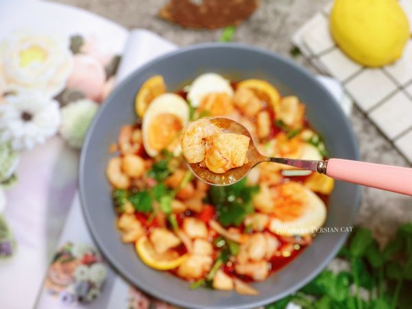 泰式酸辣捞汁虾仁巴沙鱼