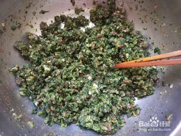 小白菜包饺子