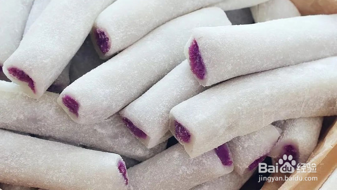 紫薯糯米凉糕宝宝辅食的做法